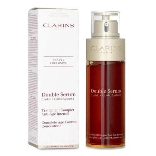 Clarins Double Serum Anti-Aging + Anti-Wrinkle Face Serum — 3.3 oz