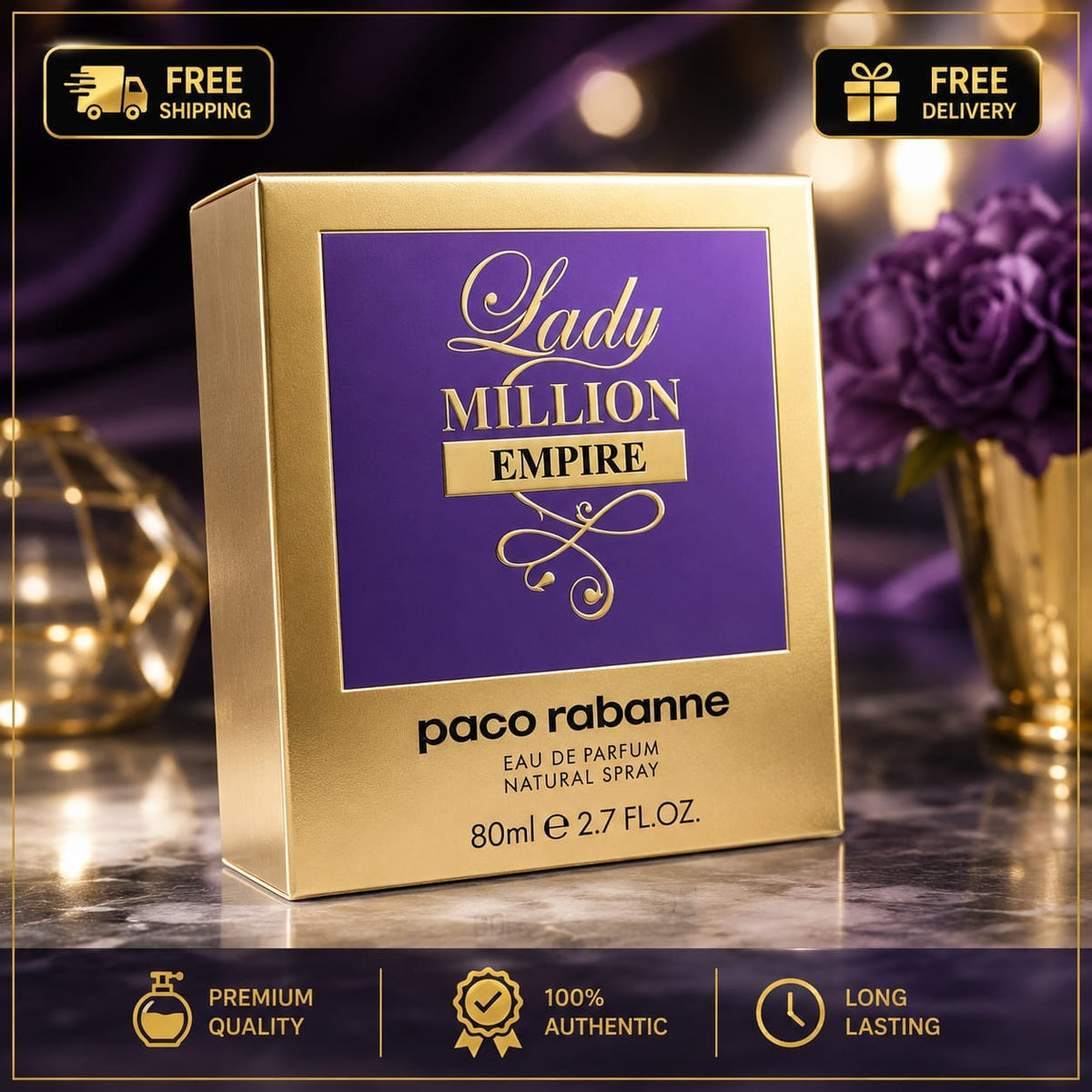 Paco Rabanne Lady Million Empire Eau de Parfum 80ml for Women