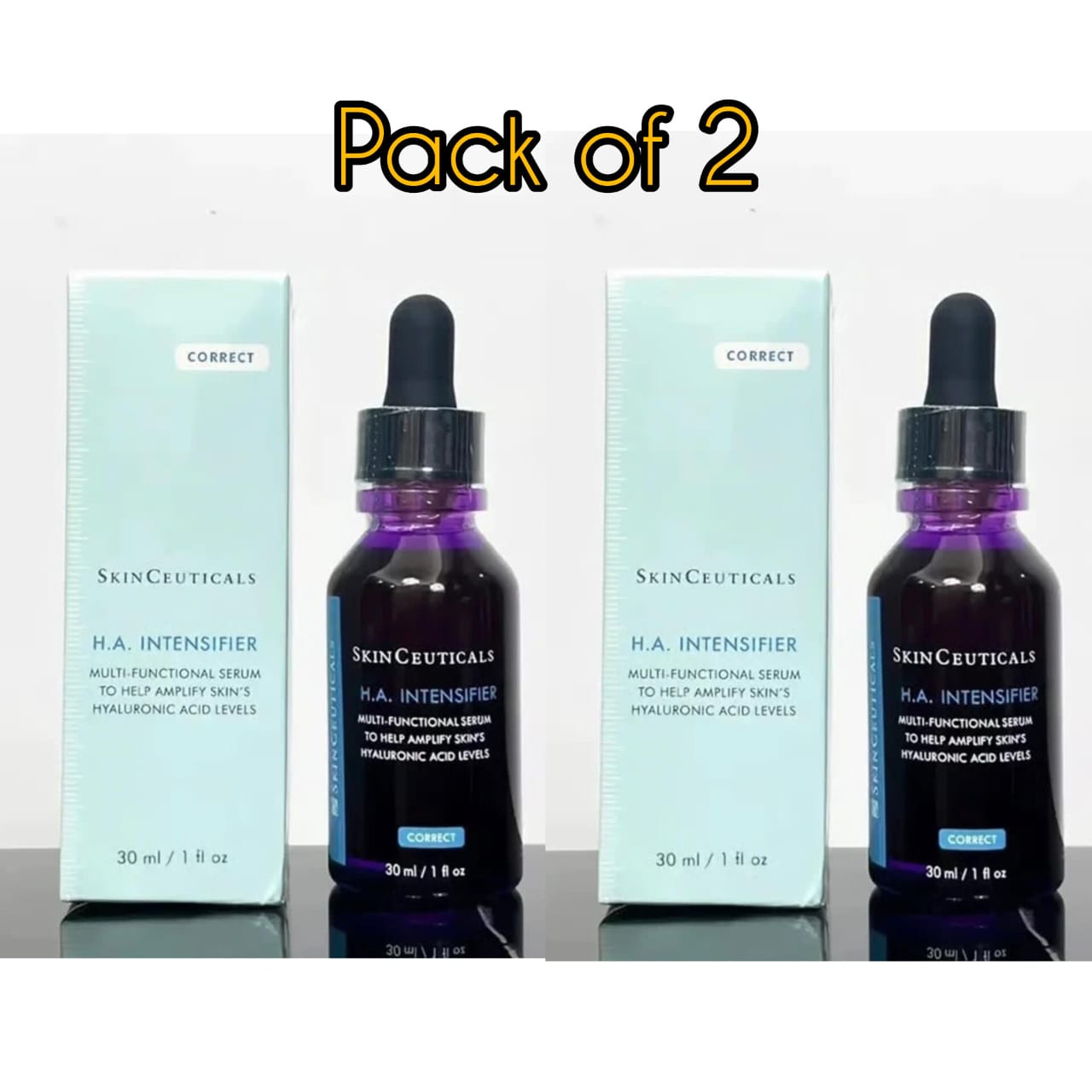 SkinCeuticals H.A. Intensifier Hyaluronic Acid Serum – Pack of 2, 30 mL Each