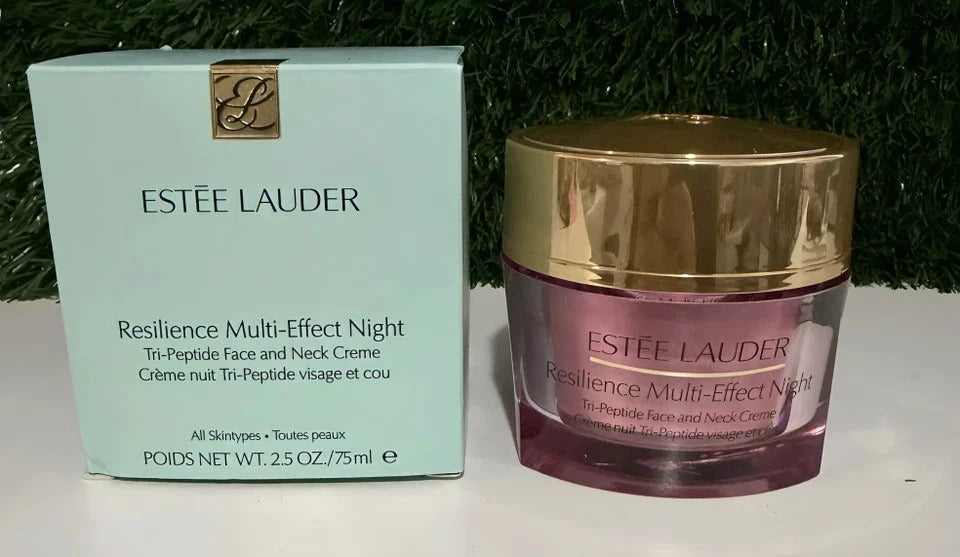 Estée Lauder Resilience Multi-Effect Night Tri-Peptide Face and Neck Creme – 2.5 oz / 75 ml