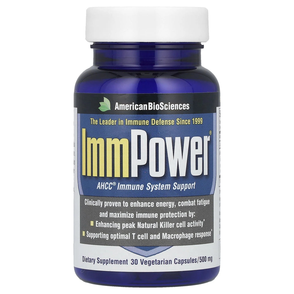 American BioSciences ImmPower® AHCC® 500 mg – 30 Vegetarian Capsules