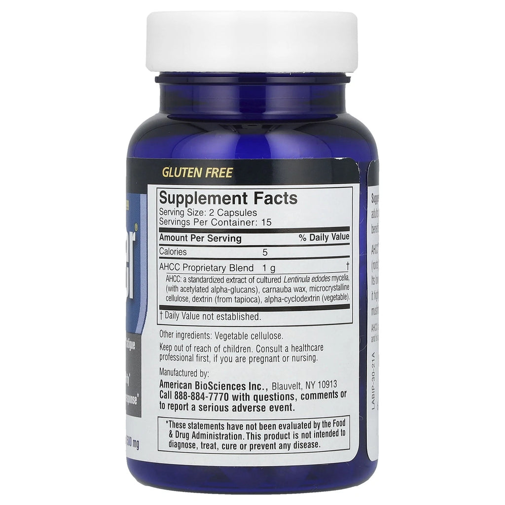American BioSciences ImmPower® AHCC® 500 mg – 30 Vegetarian Capsules